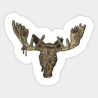 Zombie Moose Sticker